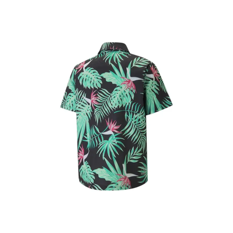 PUMA PALM TREE CREW PARADISE Shirts Men Green-1