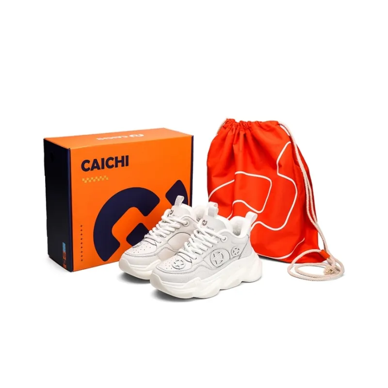 CAI CHI Shock Absorbers With Slip Resistant And Abrasion Resistant Properties Low Top Chunky Sneakers Unisex-15