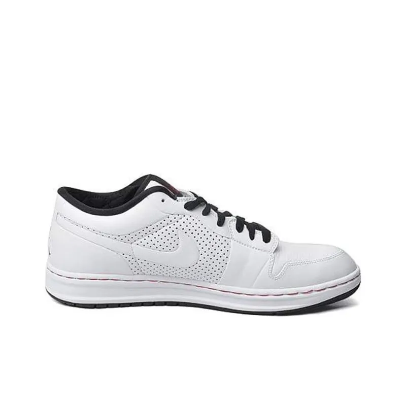 Jordan Alpha 1 Low White/Black Varsity Red-1