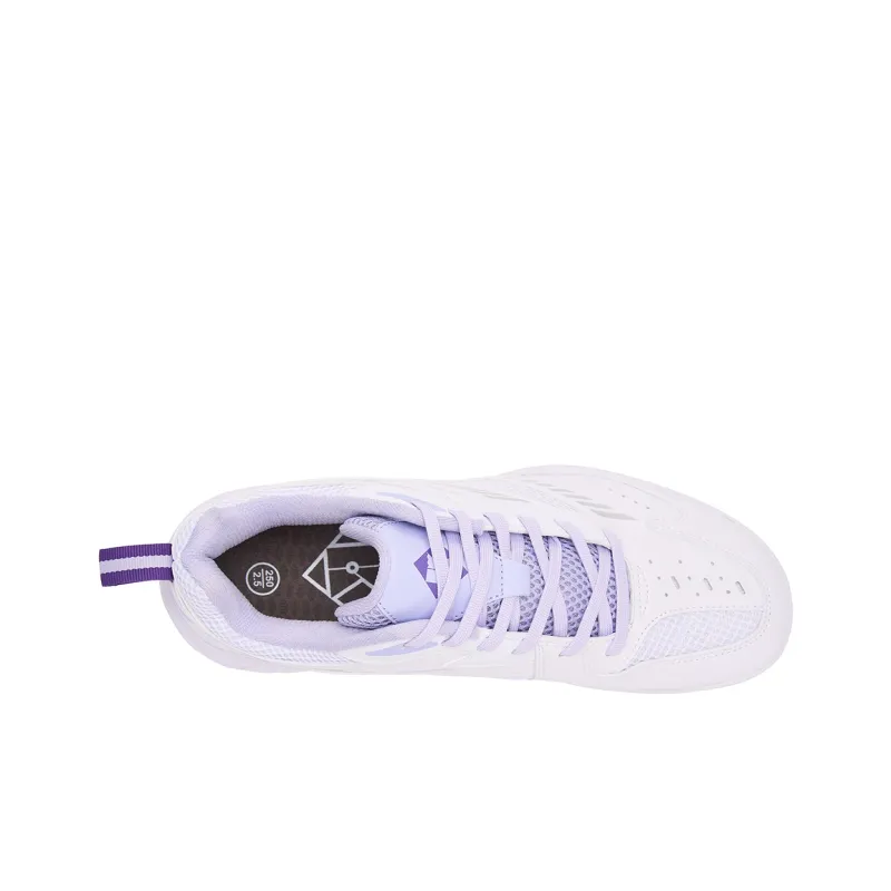 KUMPOO Nebula KH D16 Slip Resistant And Breathable Low Top Badminton Shoes Unisex White Purple-3