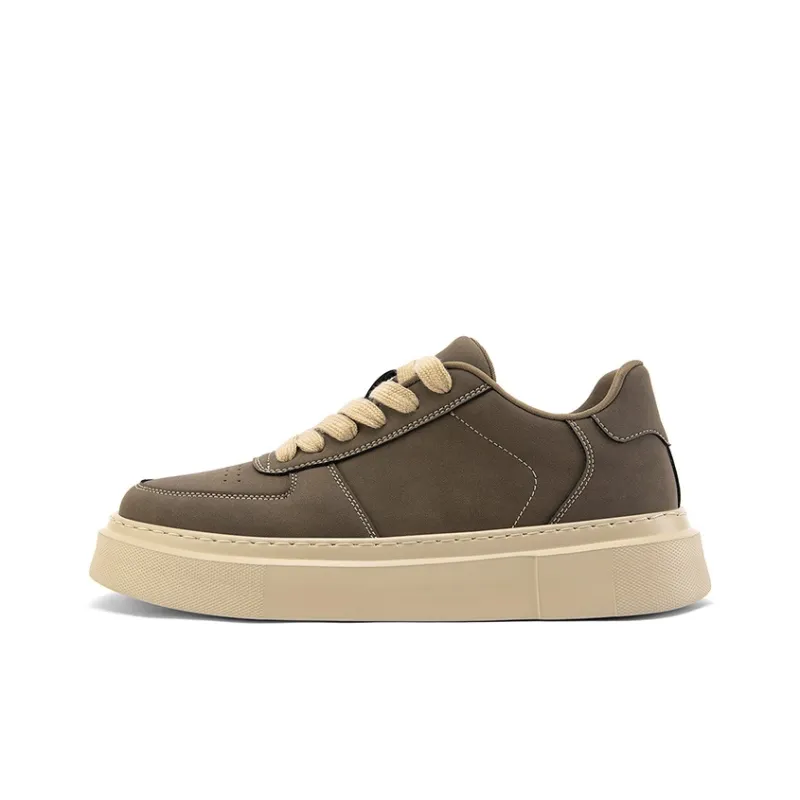 WALK SOUL Anti-Slip Wear-Resistant Breathable Height Increasing Low-Top Skateboard Shoes Men's-10