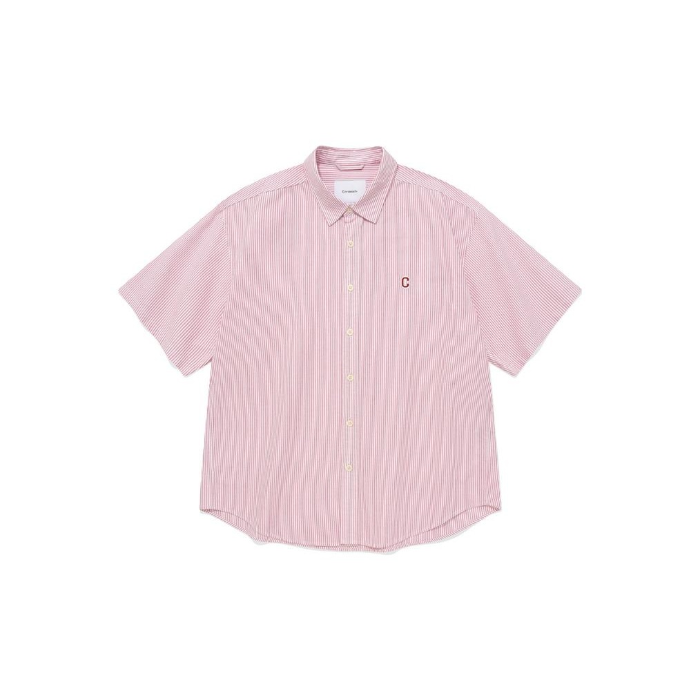 【COVERNAT】 Lettering Half Shirt Green COVERNAT Shirts Unisex Red - POIZON