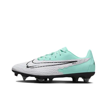 Nike SG Metal Long Studs Natural Ground, Soft Ground Cushioning, Wear Resistant Soccer Shoes Unisex White Green