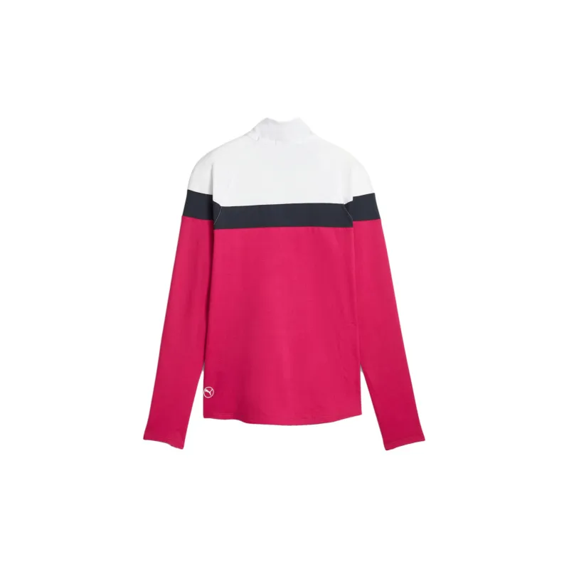PUMA BMW M Motorsport ESS Raglan Sleeve T-Shirt Women's Rose Red-White-1