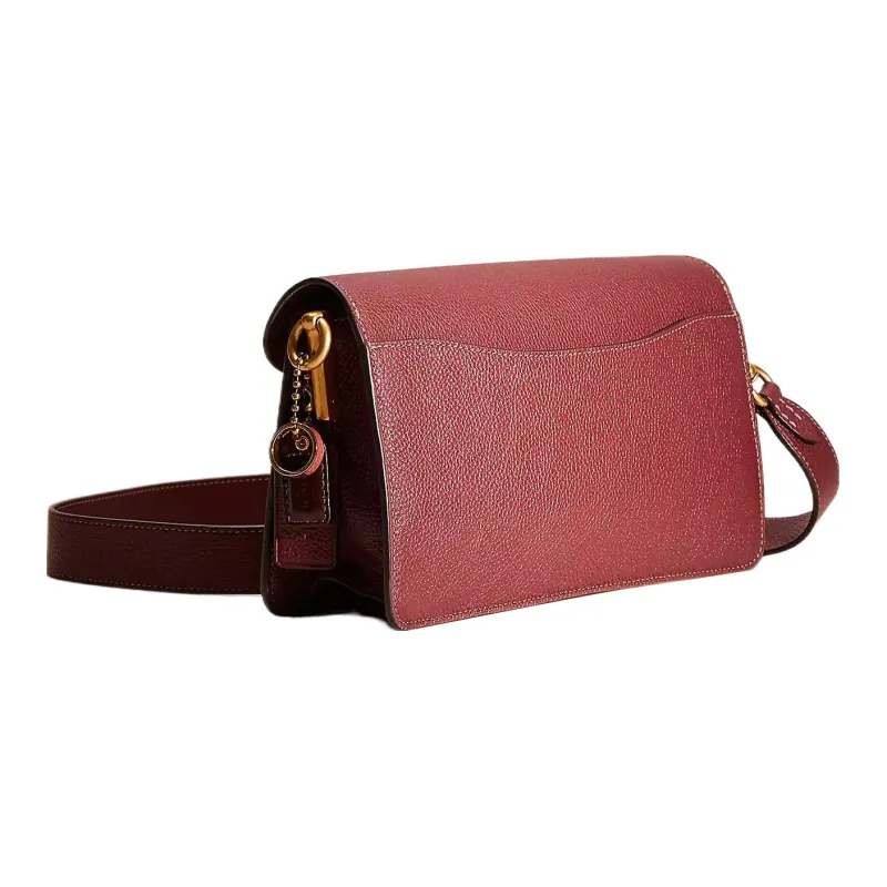 COACH Tabby Leather Wine God Bag Handbag Shoulder Bag Women's Burgundy-1
