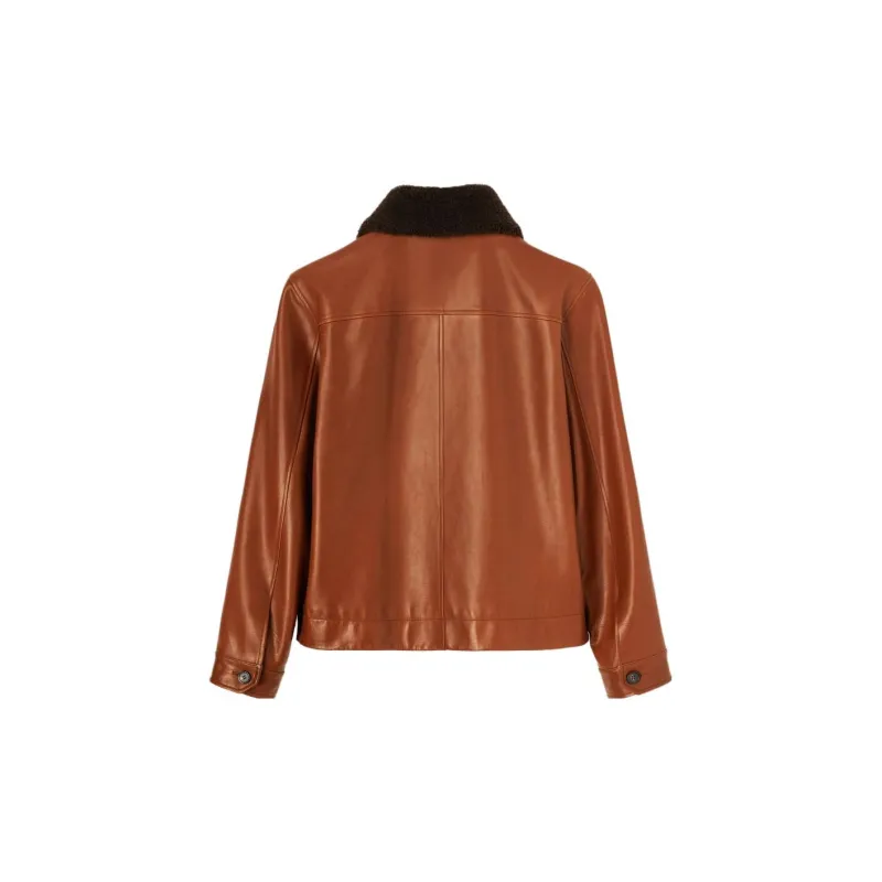 Loro Piana Leather Jacket Men's Calfskin Brown-1