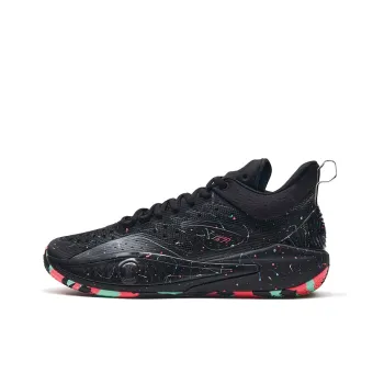 XTEP Blade 1 Cushioning Low Top Basketball Shoes Men's Black Red