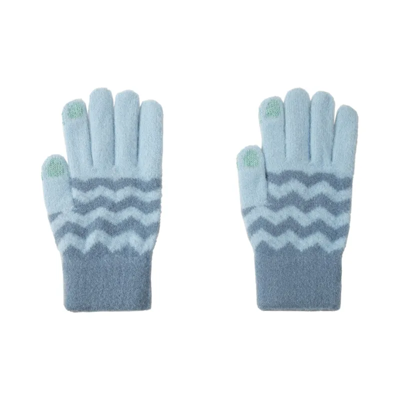 BAIJUAN Knit Gloves Unisex-3