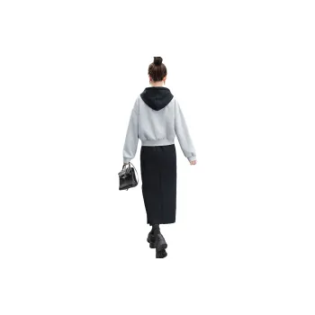 Cypress House Skirt Set Women's Light Gray Top And Black Bottom