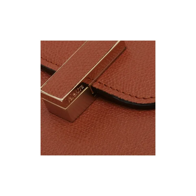 Valextra Iside Millepunte Calfskin Shoulder Bag, Crossbody Bag, Handbag Women's Gold Brown-2