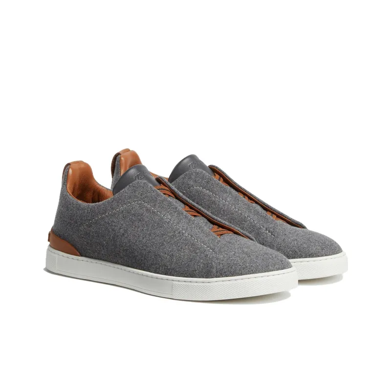 Zegna Triple Stitch Slip-on Sneakers-2