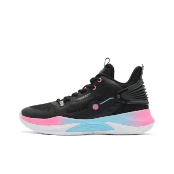 QIAODAN Poisonous Fangs TEAM Anti Slip Wear Resistant Low Top Basketball Shoes Men's Black