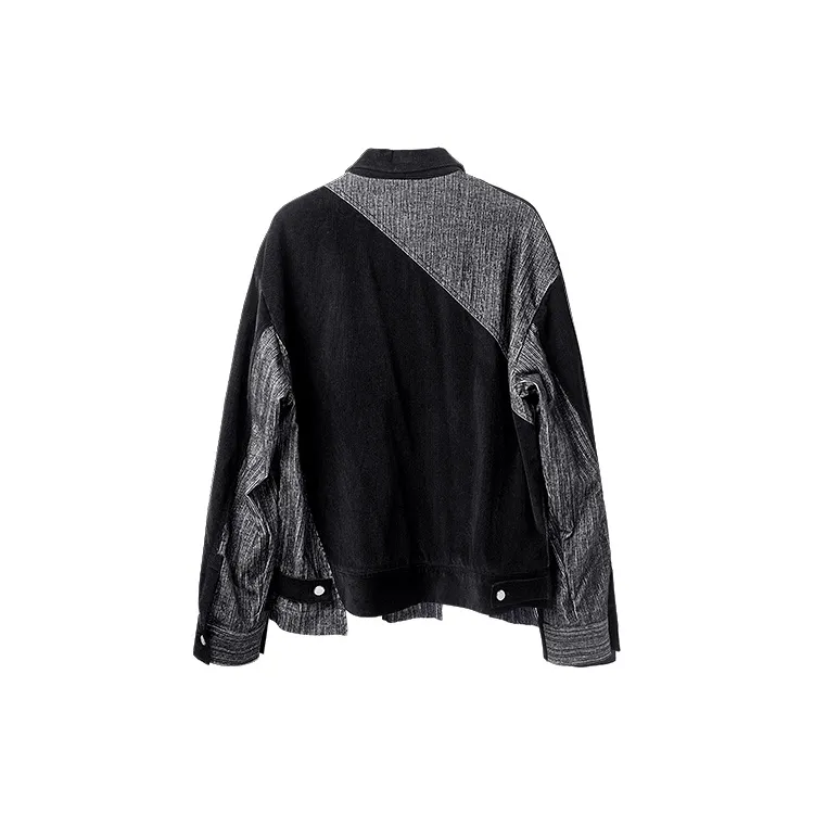 HUANXIANGZHE Jacket Unisex Black-1