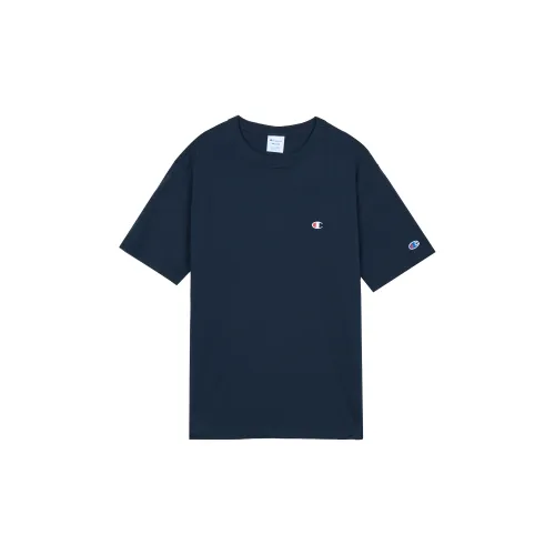 Champion T-Shirts Unisex Navy Blue