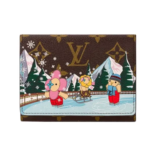 LOUIS VUITTON Monogram Canvas Wallet Regular Women's Brown