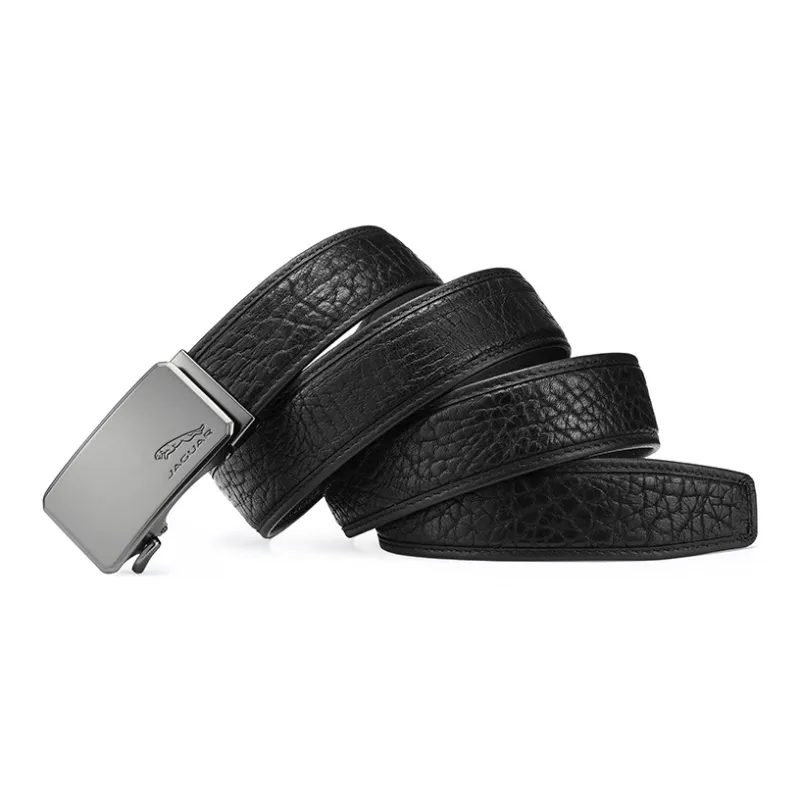 JAGUAR Automatic Buckle Quiet Luxury Wild Buffalo Leather Leather Belts Men's Width 3.5CM-2