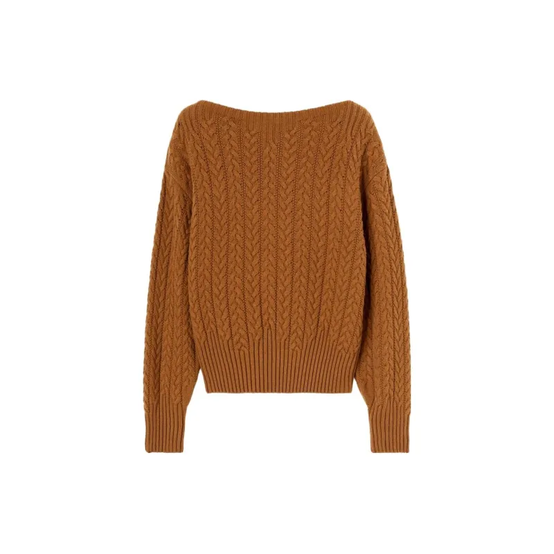 Loro Piana FW23 Sweater Women's Dark Camel-1