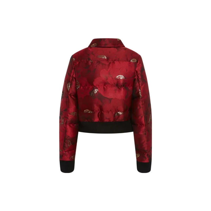 La DOUBLEJ. La Comasca Floral-jacquard Bomber Jacket-1