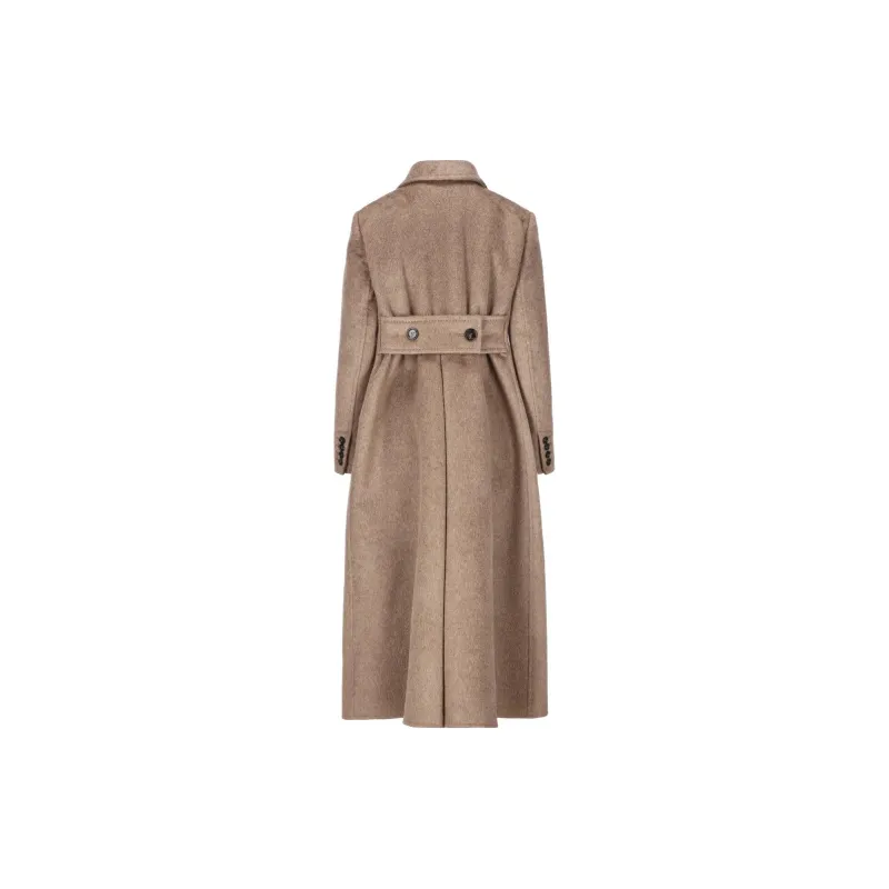 MaxMara Double-Breasted Long-Sleeved Coat-1
