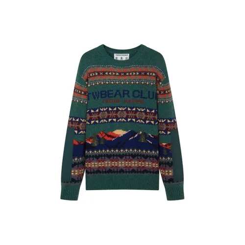 Teenie Weenie Men Sweaters Unisex Color Blocking