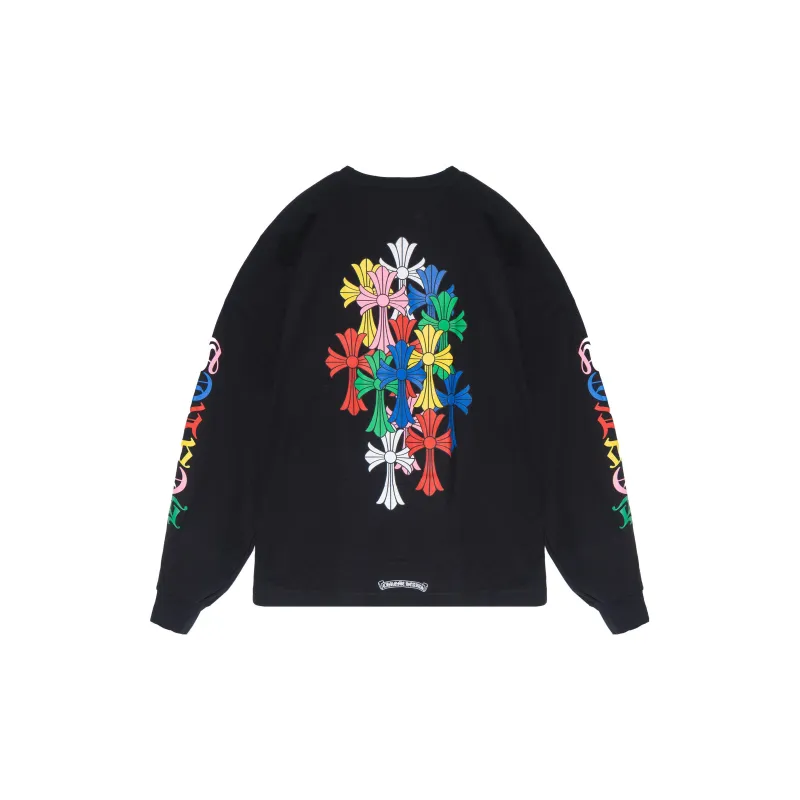 Chrome Hearts Multi Color Cross Cemetery L/S T shirt-1