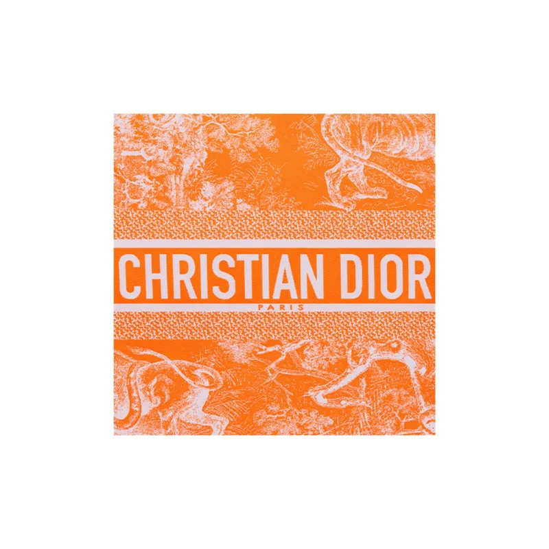 DIOR DiorTravel Technical Fabric Clutch Women's Fluorescent Orange-5