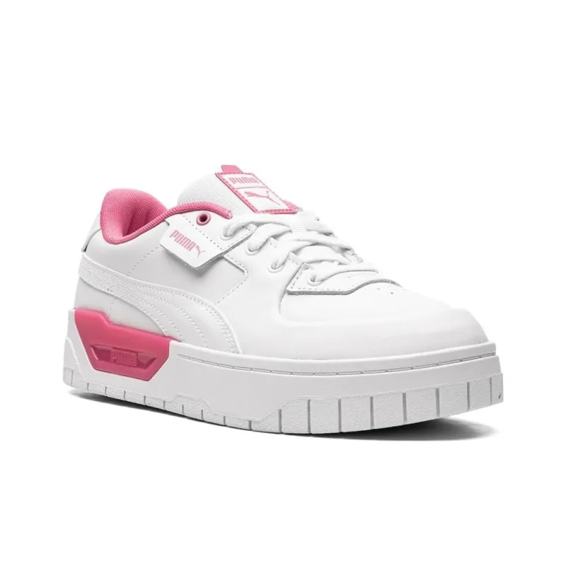 PUMA Cali Cali Dream Pink Wear-resistant And Lightweight Low-Top Skateboard Shoes Women's White-1