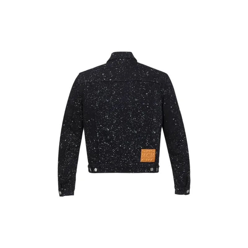 MCM Denim Jackets Men Black-1