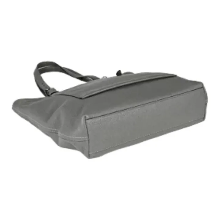 COACH Metropolitan Pebbled Leather Tote Bag, Shopping Bag, Handbag, Shoulder Bag Women's Gray-4