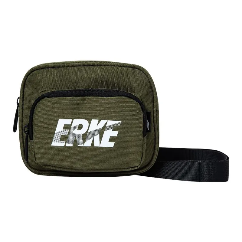 Erke Textile Fabric Crossbody Bag Regular Unisex Reed Green-0