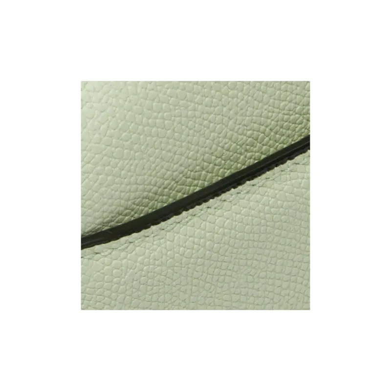 Valextra Millepunte Calfskin Shoulder Bag, Crossbody Bag Mini Women's Mint Green-4