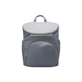 Lululemon Recycled Nylon Baby And Mom Backpack Regular Unisex Asphalt Gray With Silver Accents