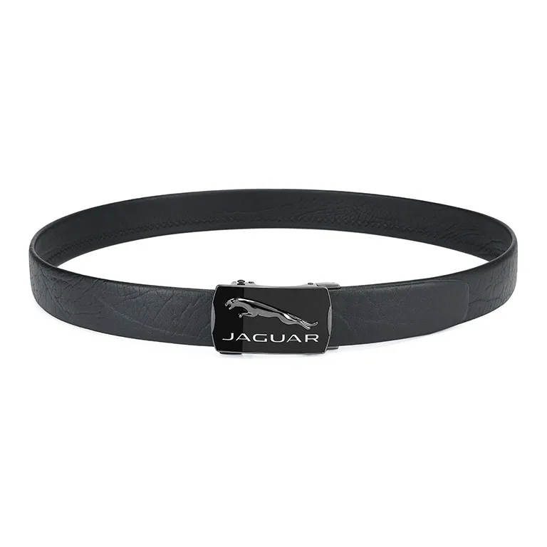 JAGUAR Trendy And Cool Business Automatic Buckle Leather Belts Men's 3.5cm-3