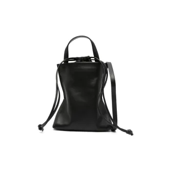 AESTHER EKME Calfskin Bucket Bags Handbags Mini Women's Obsidian Black Color