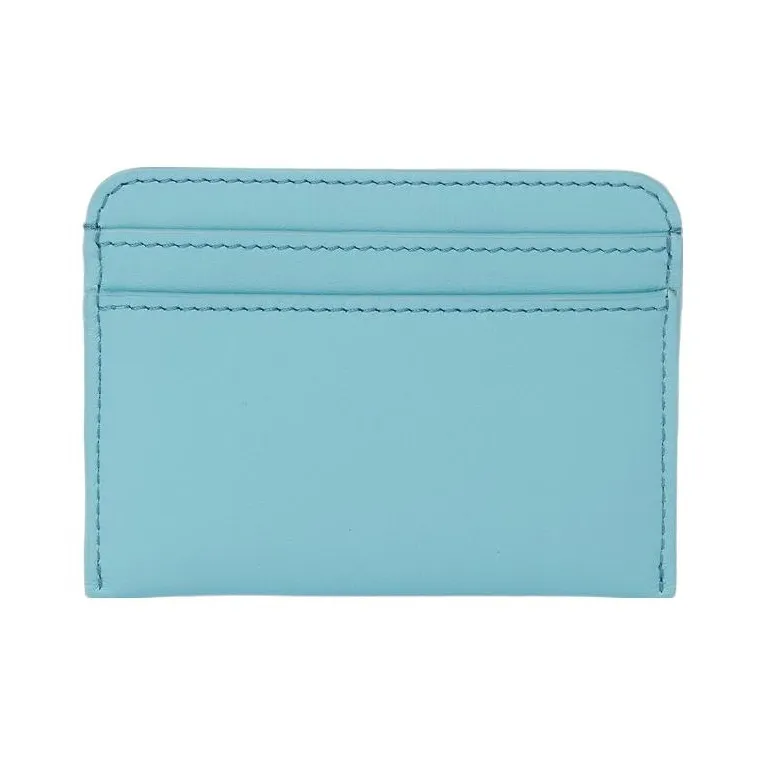 Chloe Bright Calfskin Card Holder Card Holder Women's Aqua Blue-2