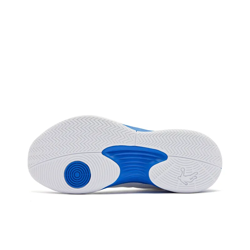 QIAODAN Poisonous Fangs TEAM Anti Slip Wear Resistant Low Top Basketball Shoes Men's Blue-4