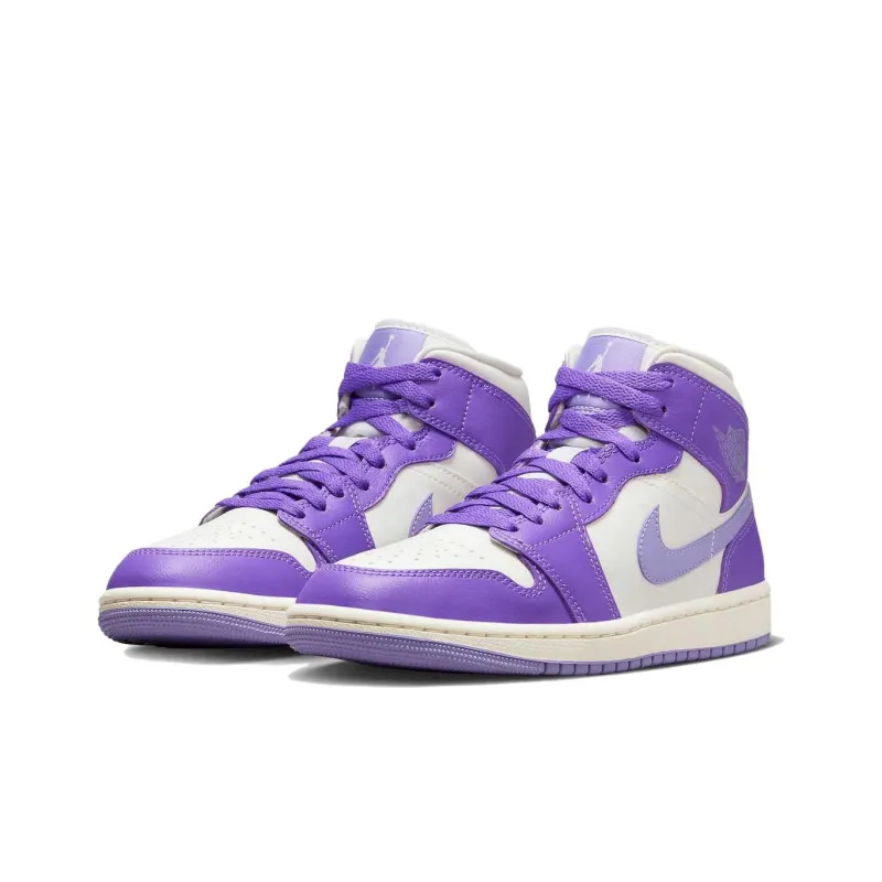 Jordan 1 Mid Action Grape Women's-2