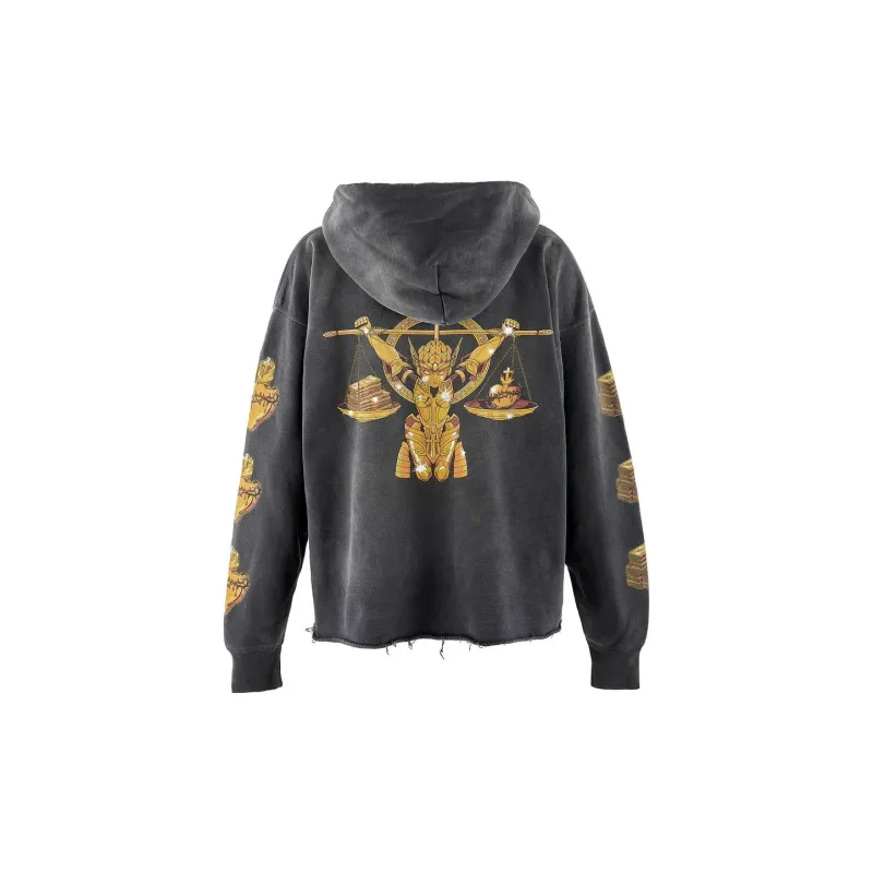 Saint Mxxxxxx Graphic print Cotton Hoodie-1