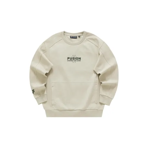 FILA FUSION URBAN TECH Sweatshirts Men Creamy Milk Color