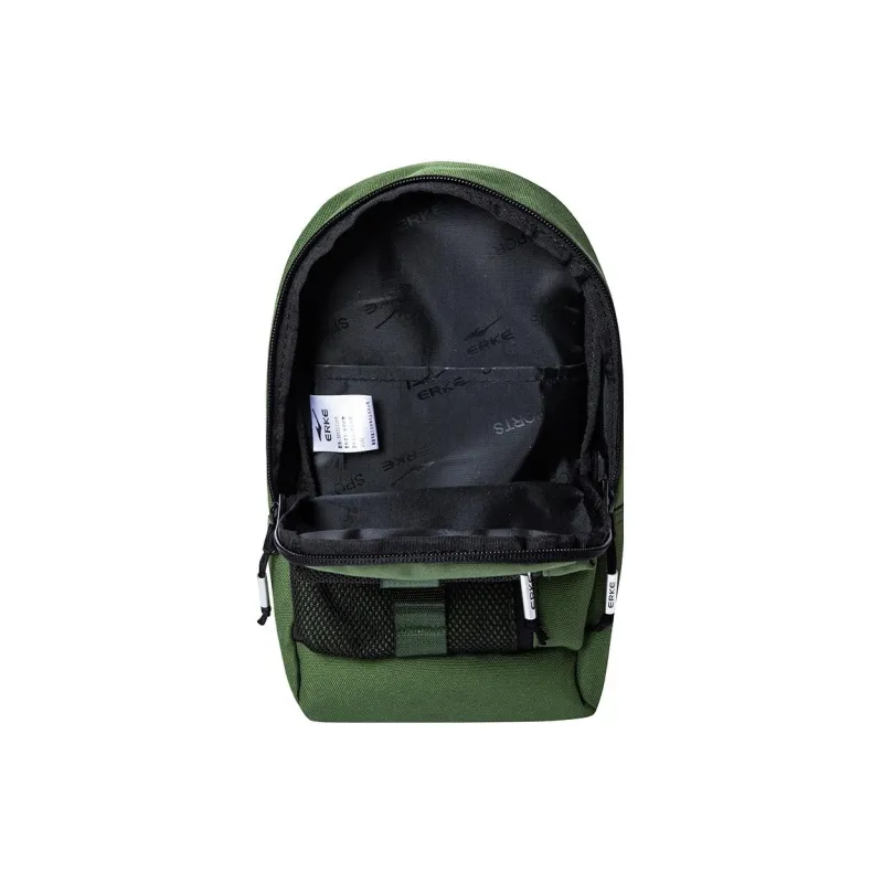 Erke Textile Fabric Shoulder Bag Unisex Bamboo Green-3