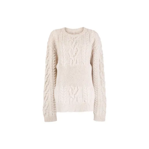 LOW CLASSIC Ribbed Cable-knit Jumper