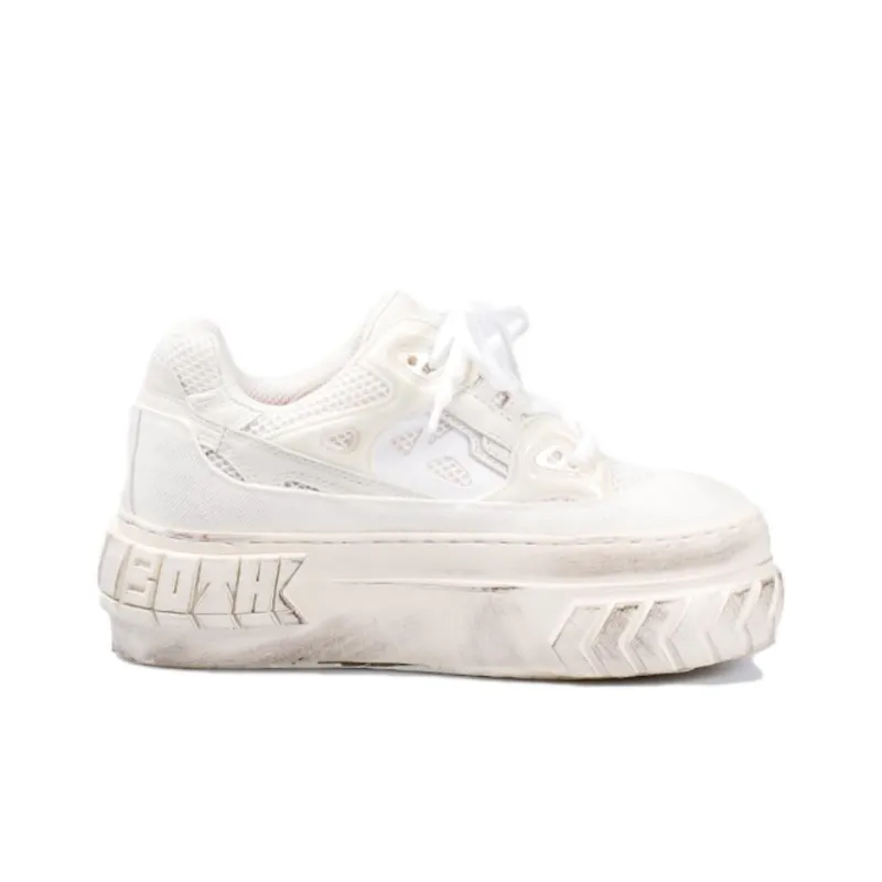 Both Low Top Skateboard Shoes Women's White-1