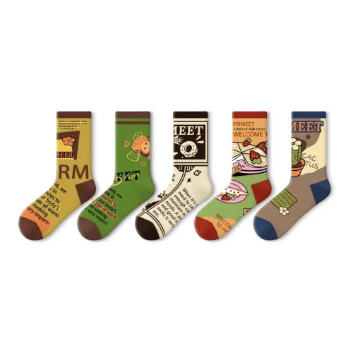 Primeet Unisex Mid-Calf Socks