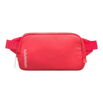 Lululemon Nylon One Shoulder Crossbody Fanny Pack Mini Women's Pink Panqu Wine & Spiraea Pink