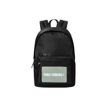 Erke Textile Fabrics Backpack Regular Unisex Jet Black