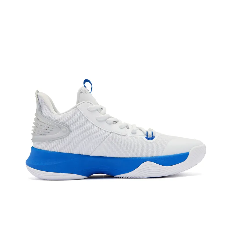 QIAODAN Poisonous Fangs TEAM Anti Slip Wear Resistant Low Top Basketball Shoes Men's Blue-1