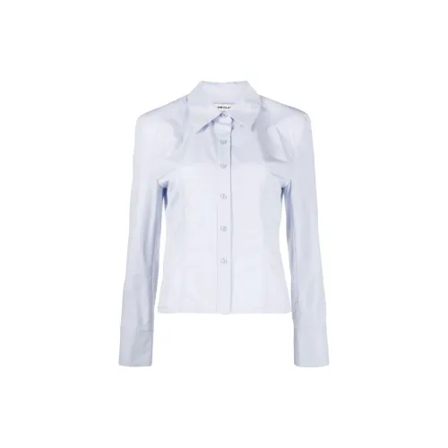 LOW CLASSIC Straight-point Collar Cotton Shirt