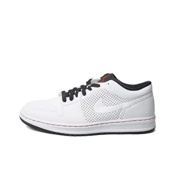 JORDAN Alpha 1 Low White/Black Varsity Red