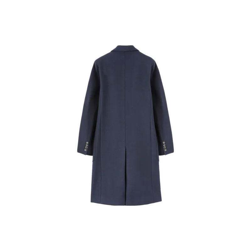 Loro Piana Coats Women's Dark Blue Mineral-1