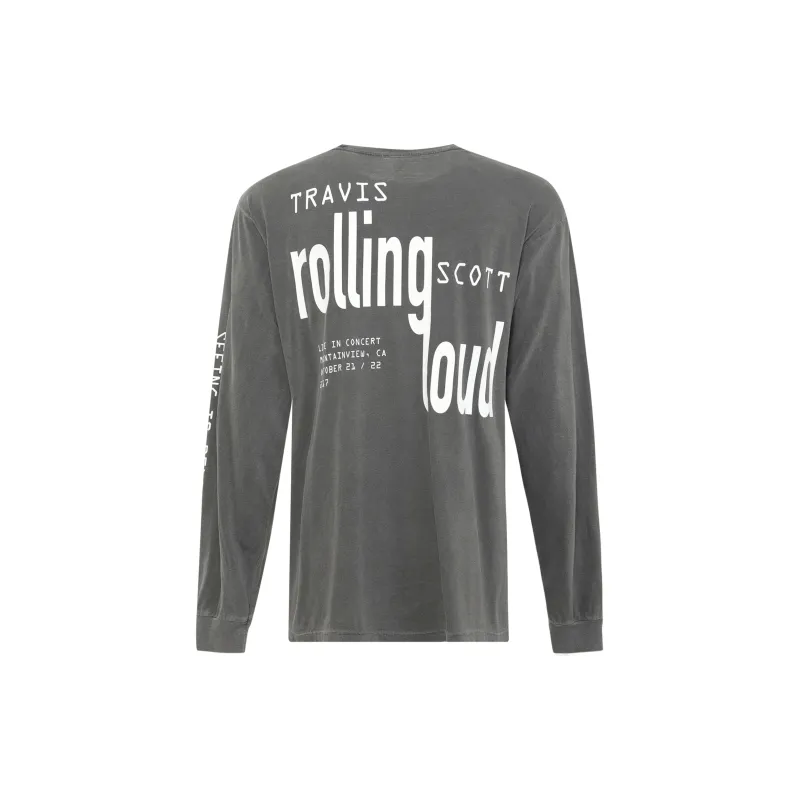 Rolling Loud X Travis Scott T Shirts Unisex Gray-1